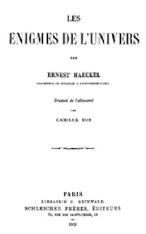 [Gutenberg 38925] • Les énigmes de l'Univers